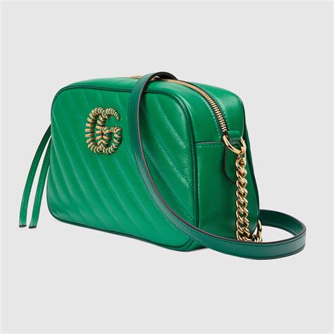 gucci marmont small shoulder bag green
